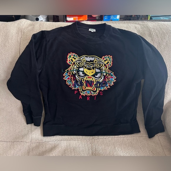 Kenzo Paris 'Year of The Dragon' Black Tiger Sweatshirt - XXL - Vintage 2020 - Picture 8 of 16